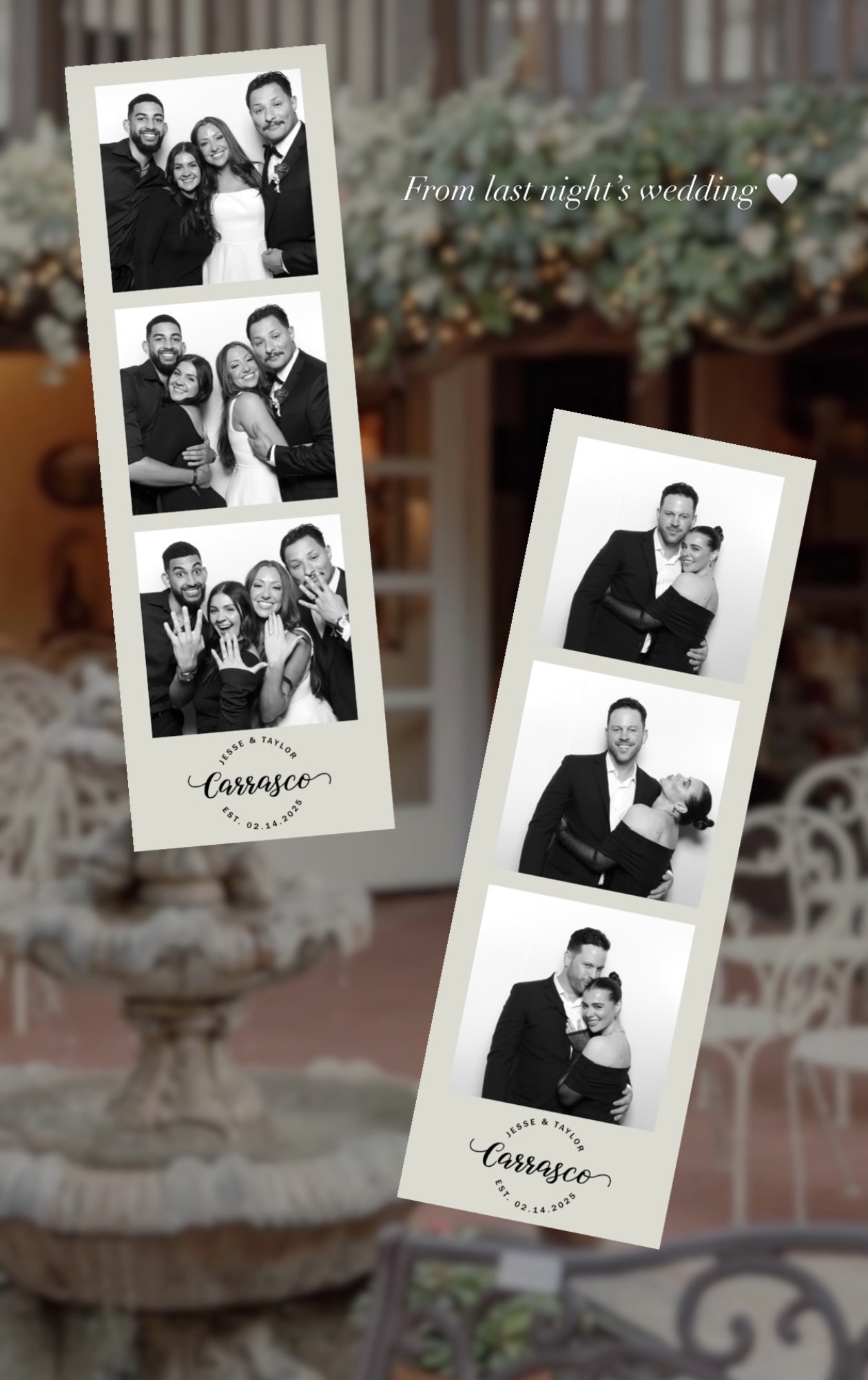 Celebration photobooth strips
